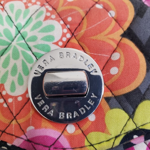 Vera Bradley Women's Floral Wallet - Black and Pink - Picture 3 of 6